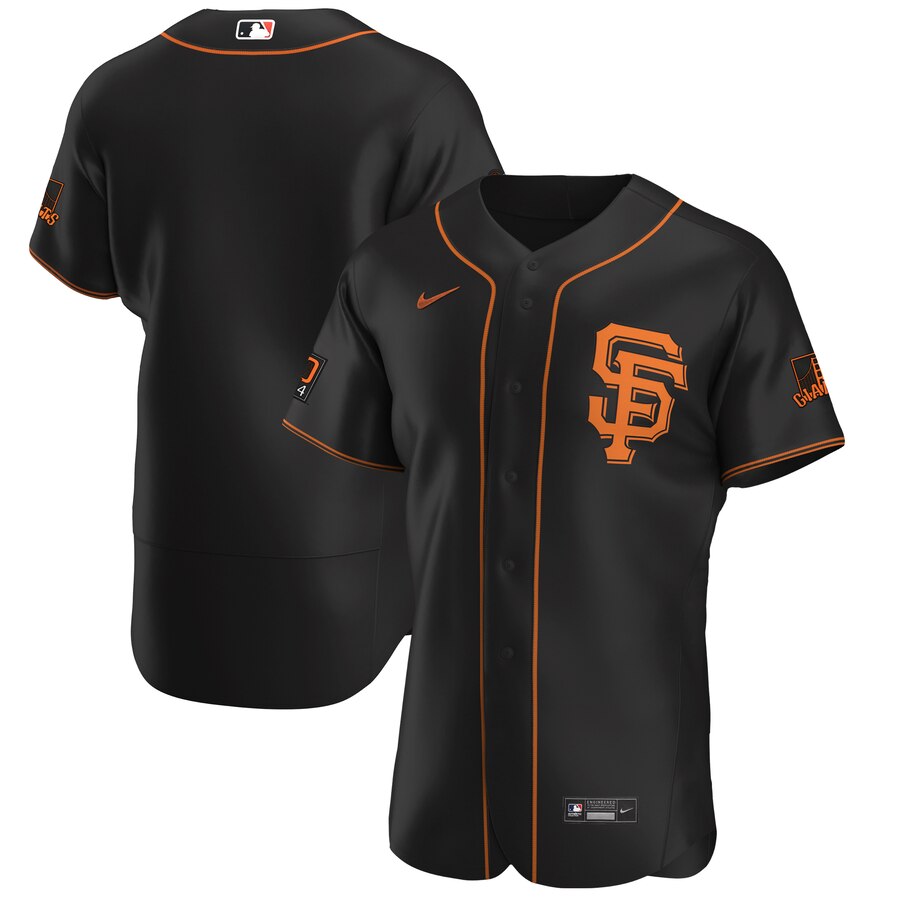 San Francisco Giants Men Nike Black Alternate 2020 Authentic Team MLB Jersey->san francisco giants->MLB Jersey